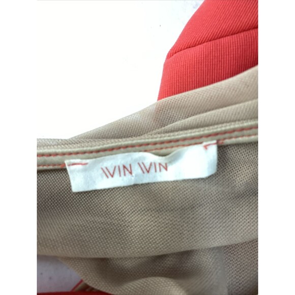 Vintage 70s Winwin Bodycon Dress Womens Small Knit Stretch Asymmetrical Party - Picture 9 of 11